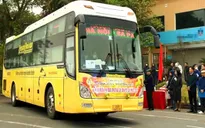 Xe miễn phí đưa hàng nghìn công nhân về quê đón Tết