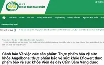 Cảnh báo 3 sản phẩm thực phẩm bảo vệ sức khoẻ vi phạm quảng cáo