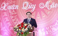 Chủ tịch Quốc hội Vương Đình Huệ gặp mặt đại biểu Quốc hội chuyên trách ở Trung ương