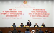Kỳ họp bất thường lần thứ 2 của Quốc hội dự kiến phê chuẩn đề nghị miễn nhiệm, bổ nhiệm cán bộ