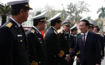 Thường trực Ban Bí thư thăm Quân chủng Hải quân và dự "Tết sum vầy - Xuân gắn kết" tại Hải Phòng