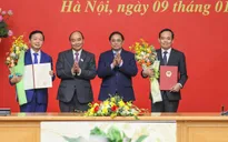 Công bố quyết định bổ nhiệm 2 Phó Thủ tướng Trần Lưu Quang và Trần Hồng Hà