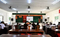 Tiếp tục thực hiện tốt chính sách hậu phương quân đội, động viên chiến sĩ mới