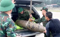 Xử lý, di dời thành công quả bom nằm dưới đáy biển ở Quảng Bình