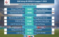 Lịch thi đấu và trực tiếp vòng 2 V.League 2023: Tâm điểm CLB Hà Nội vs Công An Hà Nội