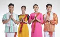 Bộ tứ đại sứ Miss & Mister Fitness Supermodel World 2023 rạng rỡ trong trang phục Chăm