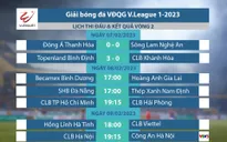 Lịch thi đấu vòng 2 V.League 2023 hôm nay, 8/2: B.Bình Dương vs HAGL, CLB TP Hồ Chí Minh vs Hải Phòng