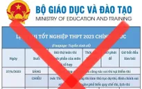Kỳ thi tốt nghiệp THPT 2023: Bộ GD-ĐT chưa công bố lịch thi chi tiết từng ngày