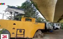 Hàng trăm máy móc hoen gỉ trên dự án cao tốc Bến Lức - Long Thành