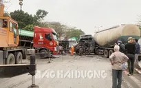 Tai nạn liên hoàn giữa 3 ô tô, quốc lộ 5 ùn tắc nhiều giờ