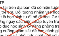 Hà Nội: Tin đồn ''bắt cóc trẻ em'' tại quận Hoàng Mai là bịa đặt