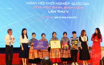 Trao giải 80 dự án tại Ngày hội Khởi nghiệp quốc gia của HSSV 2023