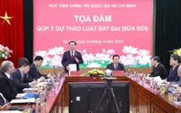 Chủ tịch Quốc hội Vương Đình Huệ chủ trì Tọa đàm góp ý dự thảo Luật Đất đai (sửa đổi)