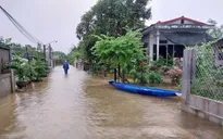 Quảng Trị: Mưa lớn làm ngập nhiều tuyến đường vùng thấp trũng, một người bị thương