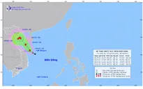 Áp thấp nhiệt đới giật cấp 9 cách quần đảo Hoàng Sa khoảng 200km