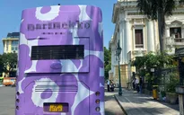 Phạt tài xế dán quảng cáo kín xe bus 2 tầng ở Hà Nội