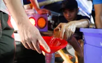 Sục rửa đường ống, bể nước khu đô thị Thanh Hà