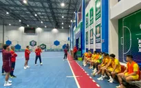 Đội tuyển futsal Việt Nam hứng khởi trong buổi tập đầu tiên tại Ulaanbaatar