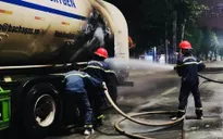 Đắk Nông: Kịp thời dập tắt đám cháy xe chở oxy hóa lỏng đang lưu thông trên đường