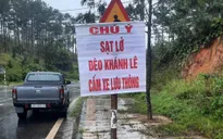 Sạt lở trên Đèo Khánh Lê nối Nha Trang - Đà Lạt, quốc lộ 27C bị ách tắc