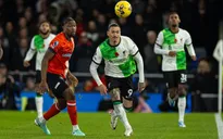 Ngoại hạng Anh: Liverpool chia điểm trên sân Luton Town