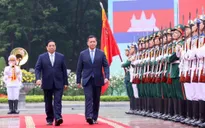 Thủ tướng Phạm Minh Chính chủ trì Lễ đón Thủ tướng Campuchia thăm chính thức Việt Nam