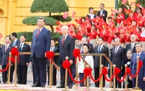 Toàn cảnh Lễ đón Tổng Bí thư, Chủ tịch nước Trung Quốc Tập Cận Bình thăm cấp Nhà nước tới Việt Nam