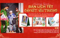 Công an TP. Long Xuyên bán lịch gây quỹ giúp người dân có hoàn cảnh khó khăn đón Tết