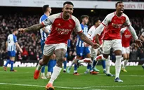 Vòng 17 Ngoại hạng Anh: Hạ Brighton, Arsenal đánh chiếm ngôi đầu