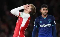 Thua bạc nhược West Ham, Arsenal mất ngôi đầu Ngoại hạng Anh