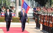 Lễ đón chính thức Chủ tịch nước Võ Văn Thưởng thăm hữu nghị Lào