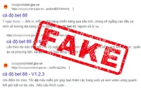 Cảnh báo các quảng cáo website cờ bạc núp dưới link gov.vn