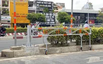 Dải phân cách di động tại nút giao Hàng Xanh hoạt động từ ngày 12/4