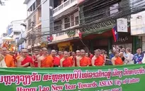 Lào đón năm mới Phật lịch 2566