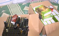 Triệt phá kho mỹ phẩm lậu ở ngoại thành Hà Nội