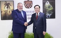 Chủ tịch Quốc hội Vương Đình Huệ hội kiến Thủ tướng Cuba