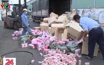 Tiêu hủy hàng chục tấn hàng giả, hàng lậu