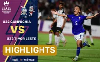 Highlights | U22 Campuchia 4-0 U22 Timor Leste (Bảng A bóng đá nam SEA Games 32)