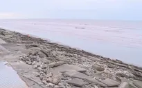 Kè biển tại Nam Định sạt lở tan hoang trước mùa mưa bão