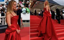 Jennifer Lawrence đi tông trên thảm đỏ Cannes 2023