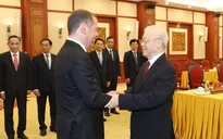 Tổng Bí thư Nguyễn Phú Trọng hội đàm với Chủ tịch Đảng Nước Nga Thống nhất Dmitry Medvedev