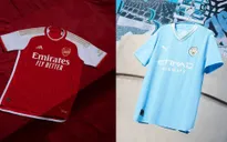 Manchester City và Arsenal công bố mẫu áo sân nhà mới