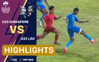 Highlights | U22 Singapore 0-0 U22 Lào | Bảng B bóng đá nam SEA Games 32