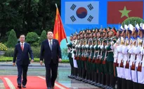Chủ tịch nước Võ Văn Thưởng chủ trì Lễ đón Tổng thống Hàn Quốc Yoon Suk Yeol