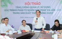 Cam kết không sử dụng dược liệu có nguồn gốc từ động vật hoang dã trái pháp luật