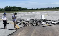 Làm rõ nguyên nhân bong tróc đường băng sân bay Vinh