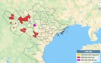 Cảnh báo lũ quét, sạt lở đất, sụt lún ở nhiều tỉnh Bắc Bộ