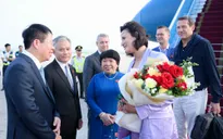 Chủ tịch Thượng viện Bỉ Stéphanie D'Hose đến Hà Nội bắt đầu thăm chính thức Việt Nam