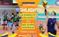 Highlights | CLB Suwon (Hàn Quốc) vs ĐT Australia | Tranh hạng 5 VTV Cup Ferroli 2023