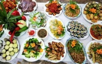 Mâm cỗ chay hút khách mùa lễ Vu Lan